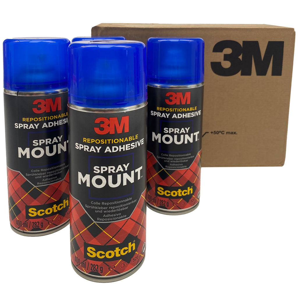3M Spraymount 400ml Case of 12 cans –