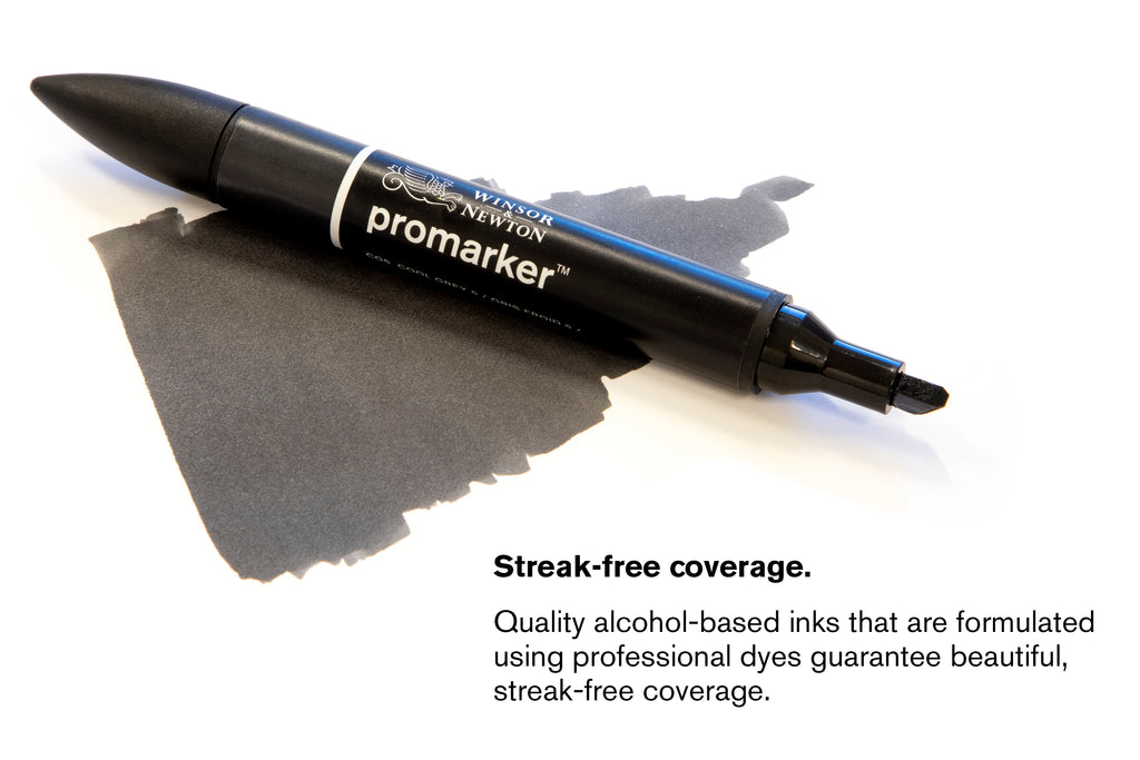 Winsor & Newton Promarker Grey Twin Tipped Pens