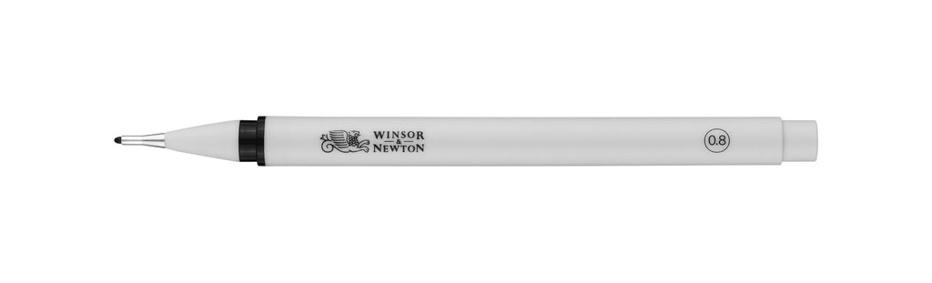 7001022 W&N Black 0.8mm Black Fineliner