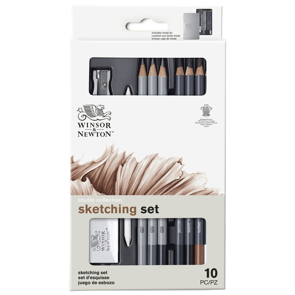Winsor & Newton 10-piece sketching pencil set