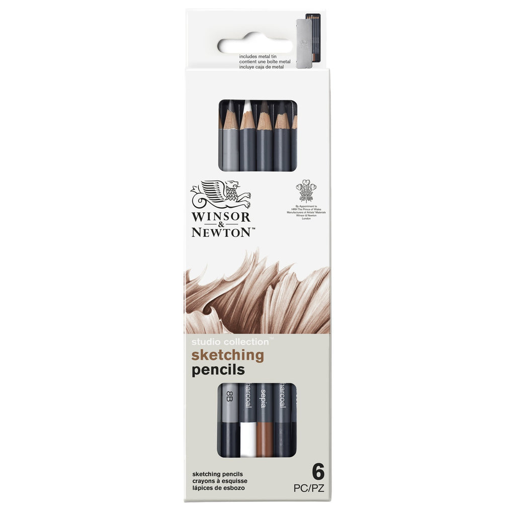 0490011 Winsor & Newton Sketching Pencil Set 6