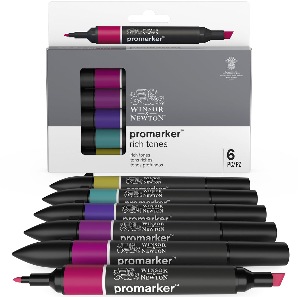 Winsor & Newton Promarker Rich Tones Set of 6