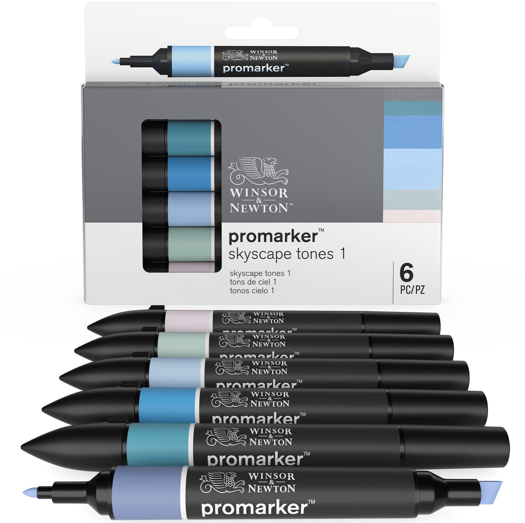 Winsor & Newton Promarker Skyscape Tones Set of 6