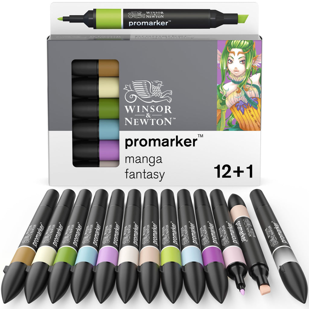 Winsor & Newton Promarker 12+1 manga Fantasy Set