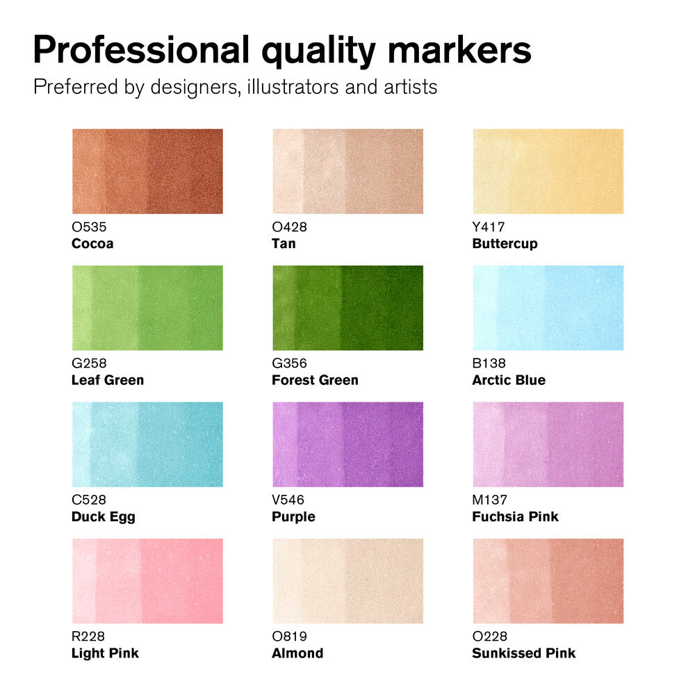 Winsor & Newton Manga Fantasy Promarker 12+1