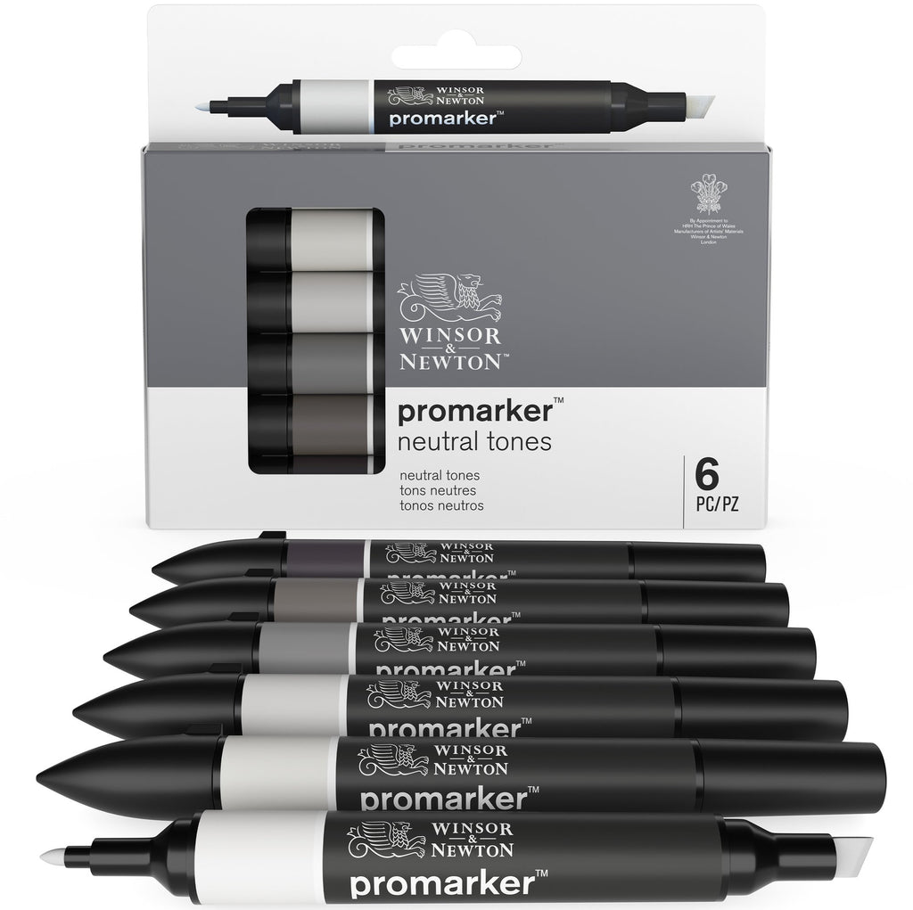 Winsor & Newton Promarker Neutral Tones Set 6