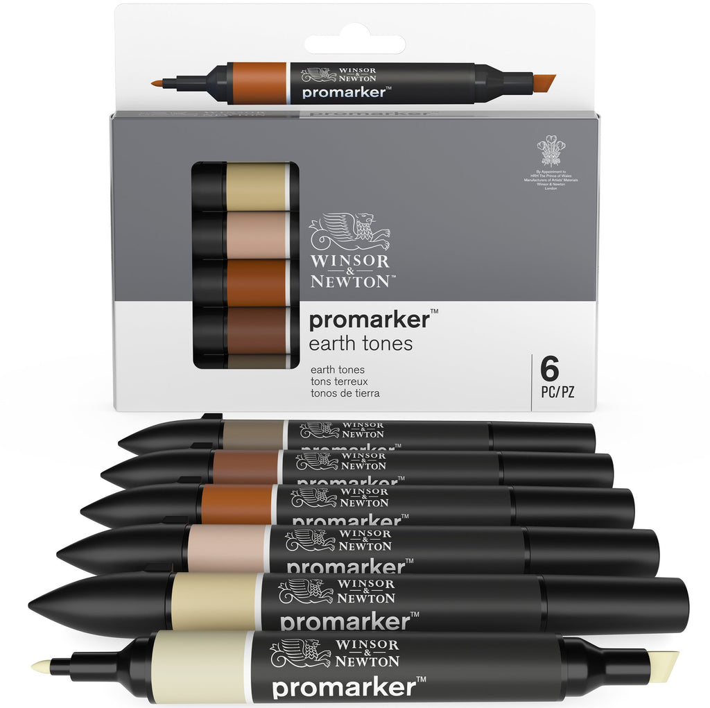0290160 Winsor & Newton ProMarker Eart Tone Set
