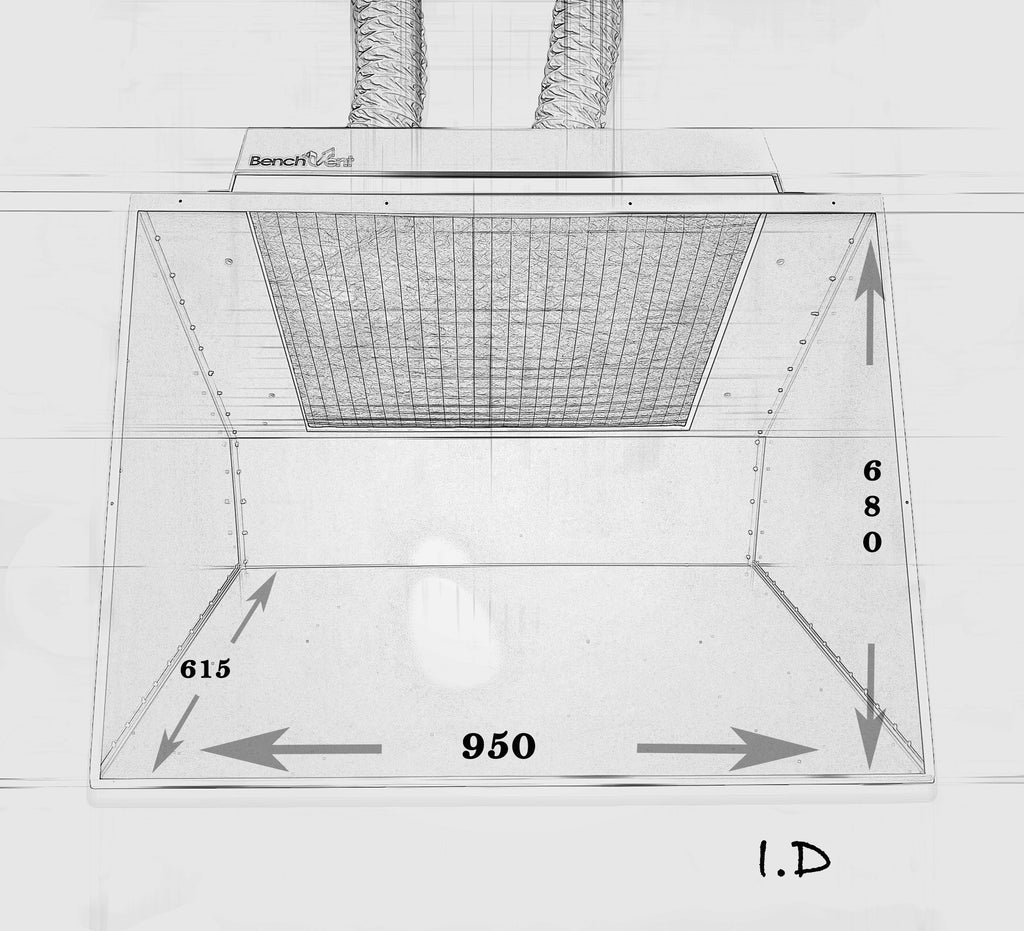BV100H-D Bench Vent A1 filtration cabinet