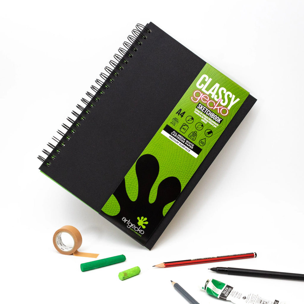 Art Gecko A4 spiral bound sketch book