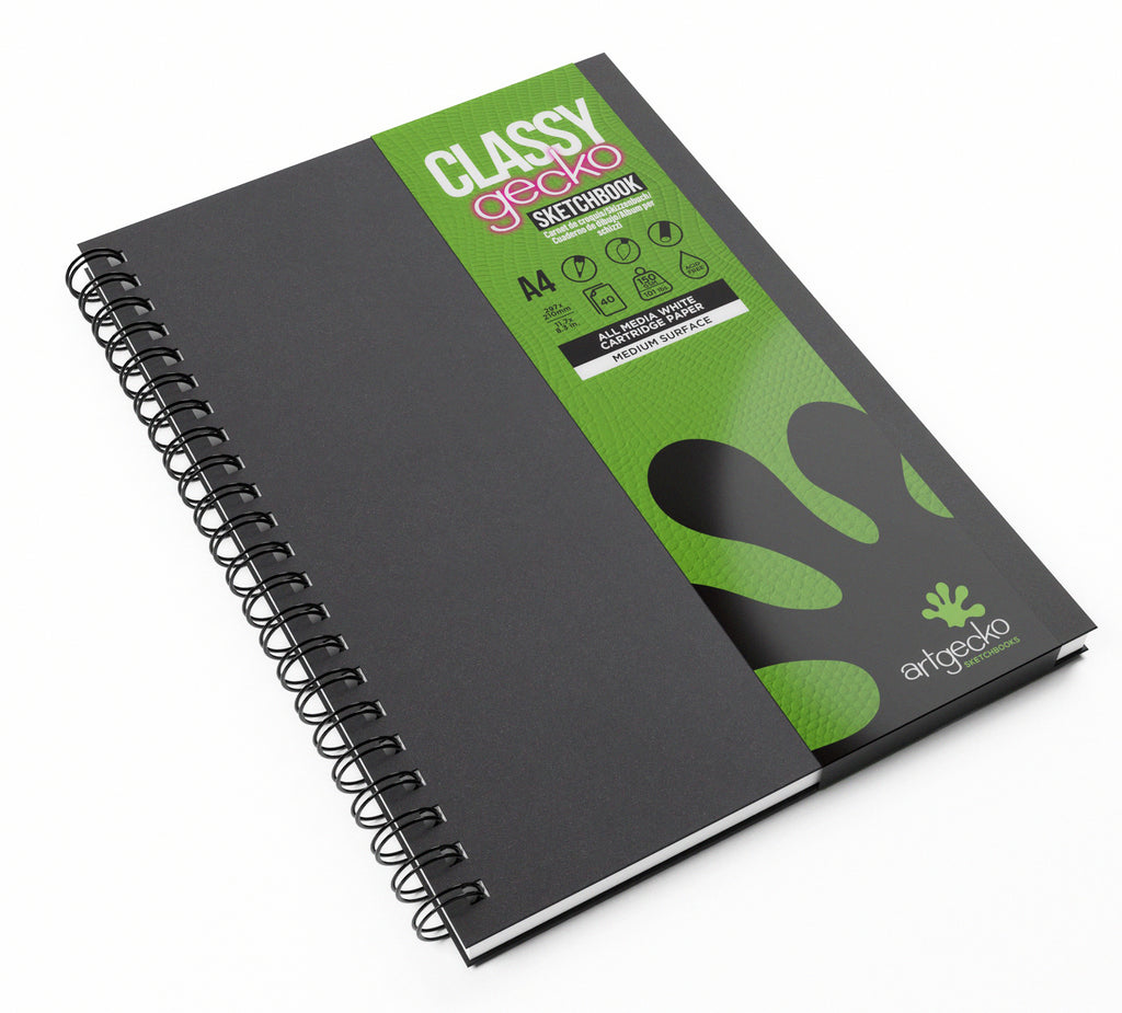 A4 Art Gecko Classy Sketchbook wirebound