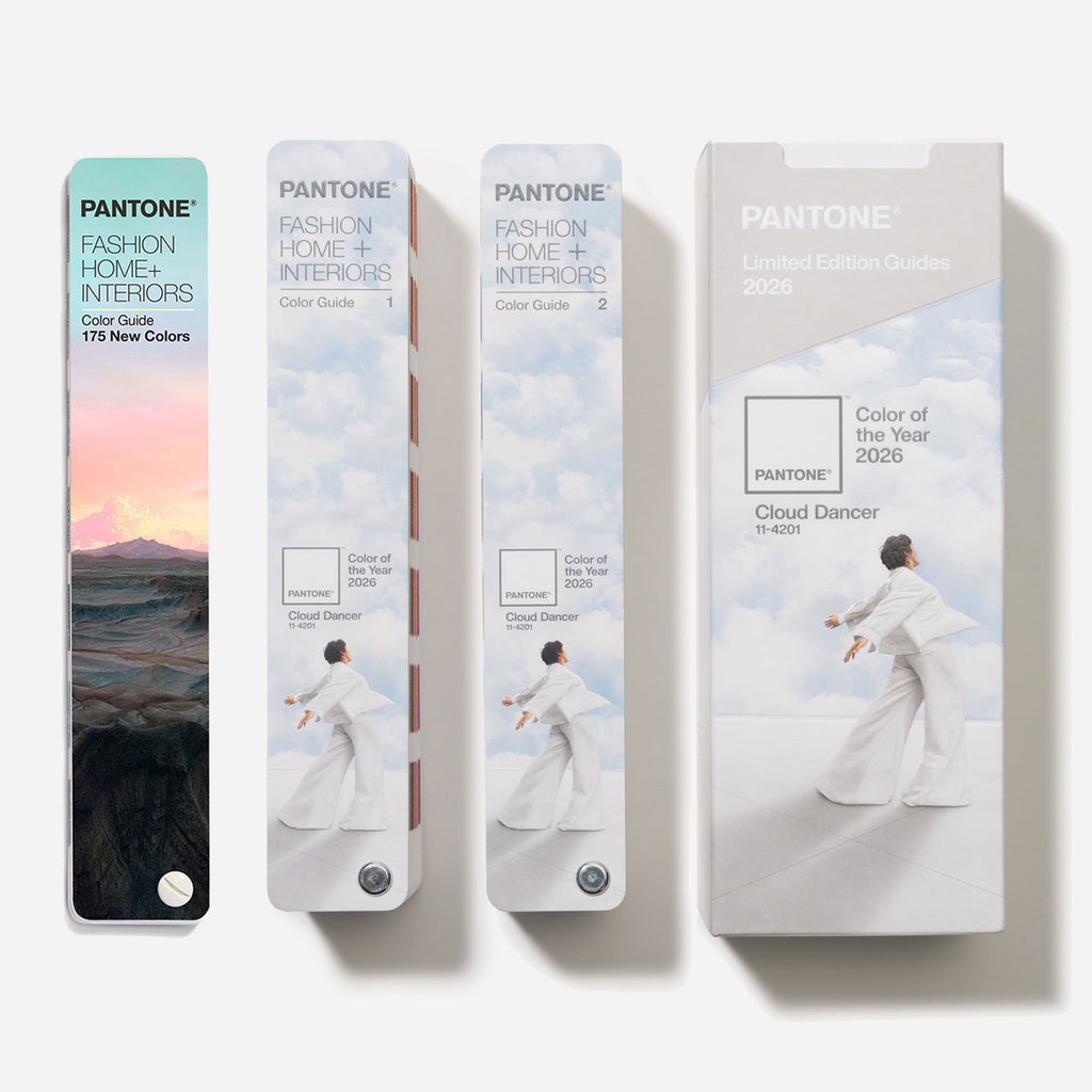 Pantone color guides on a white background