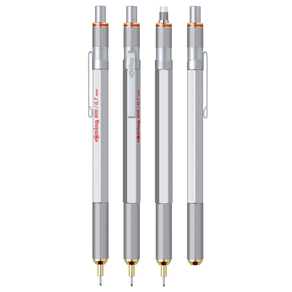 Rotring 800 silver mechanical pencils