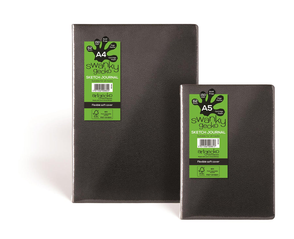 Swanky gecko sketch journal