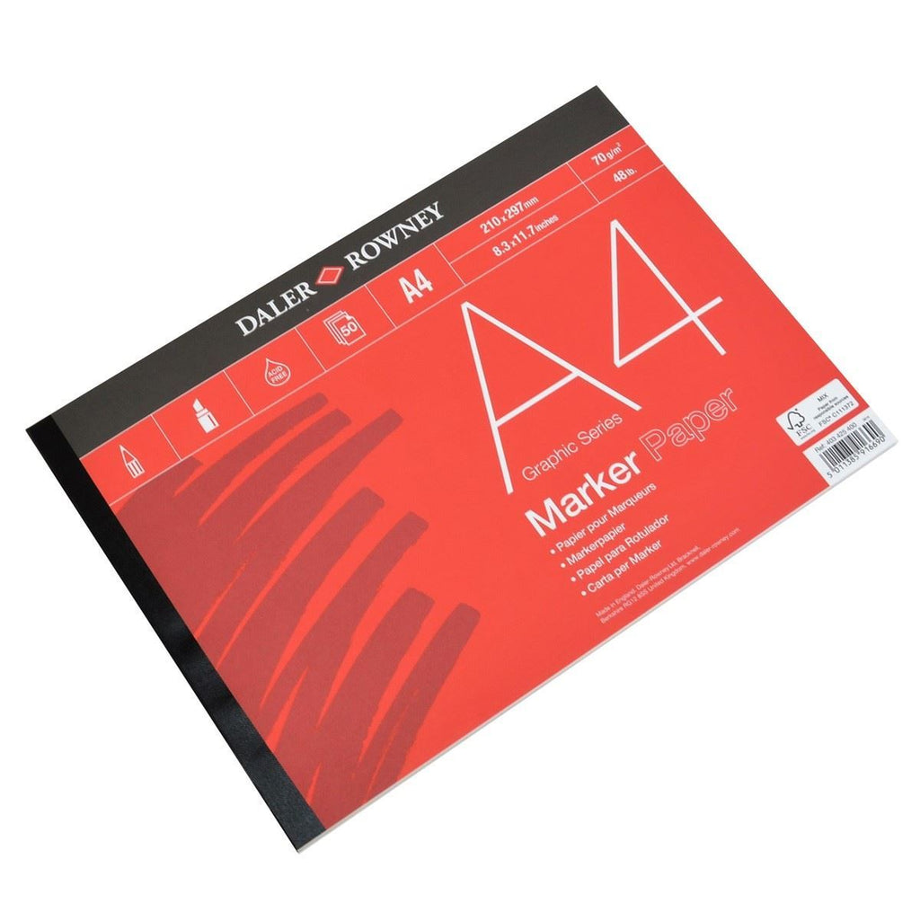 Bleedproof Marker Pads from Daler Rowney A3 A4 size