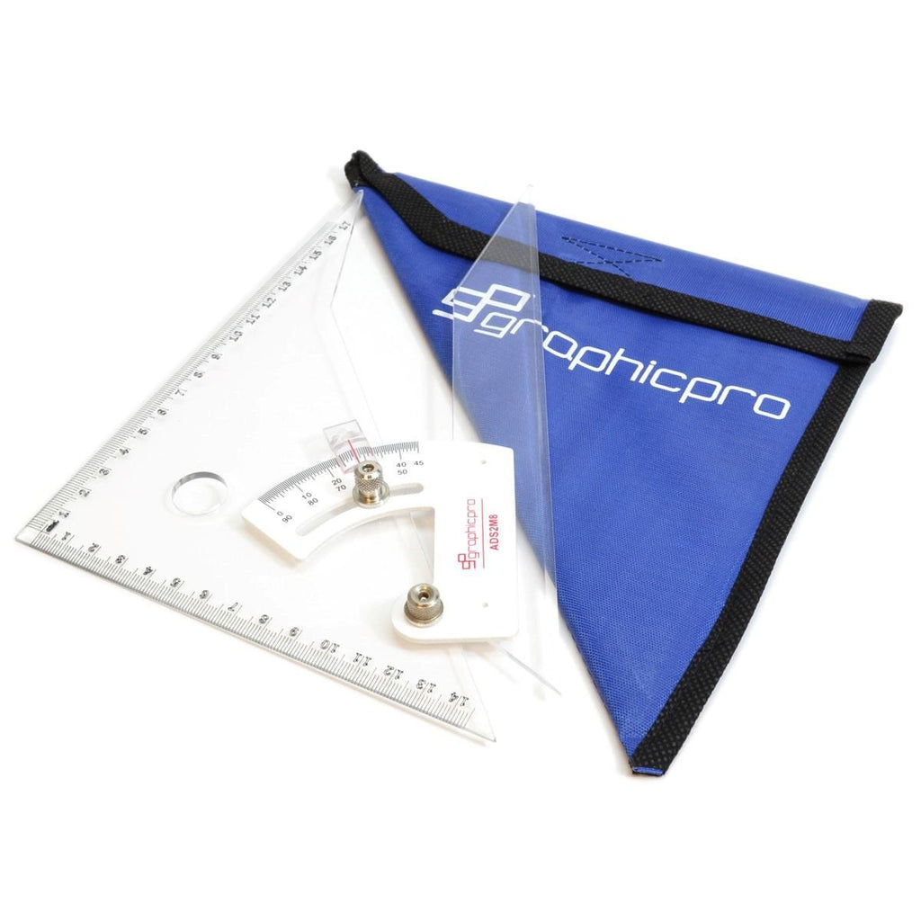 GraphicPro 8" Adjustable Set Square-GraphicPro-graphicsdirect.co.uk