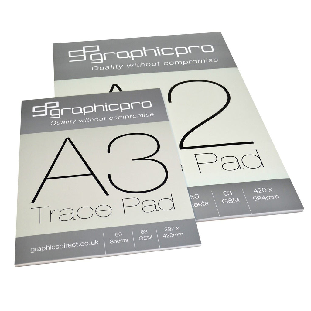 63gsm Tracing Paper pads in A2 A3 A4