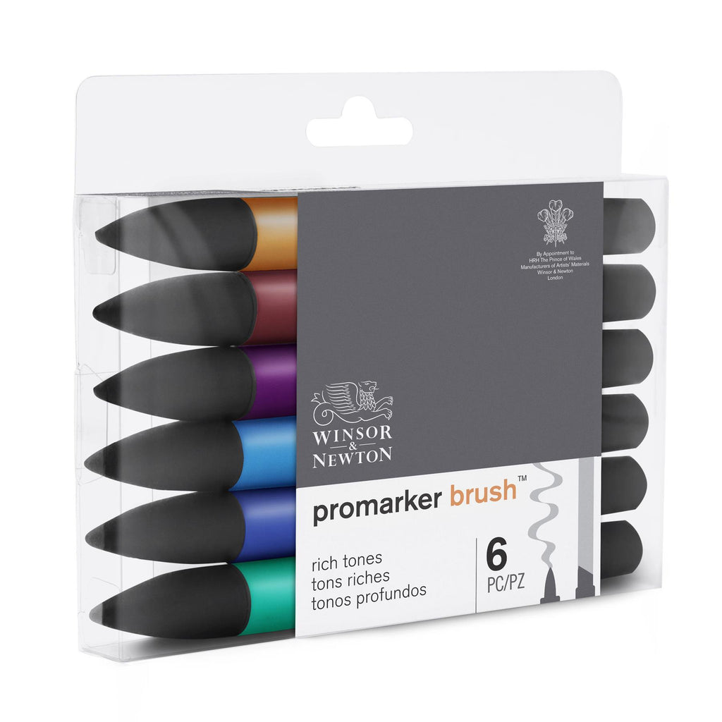 Winsor & Newton Brush Marker Set Rich Tones