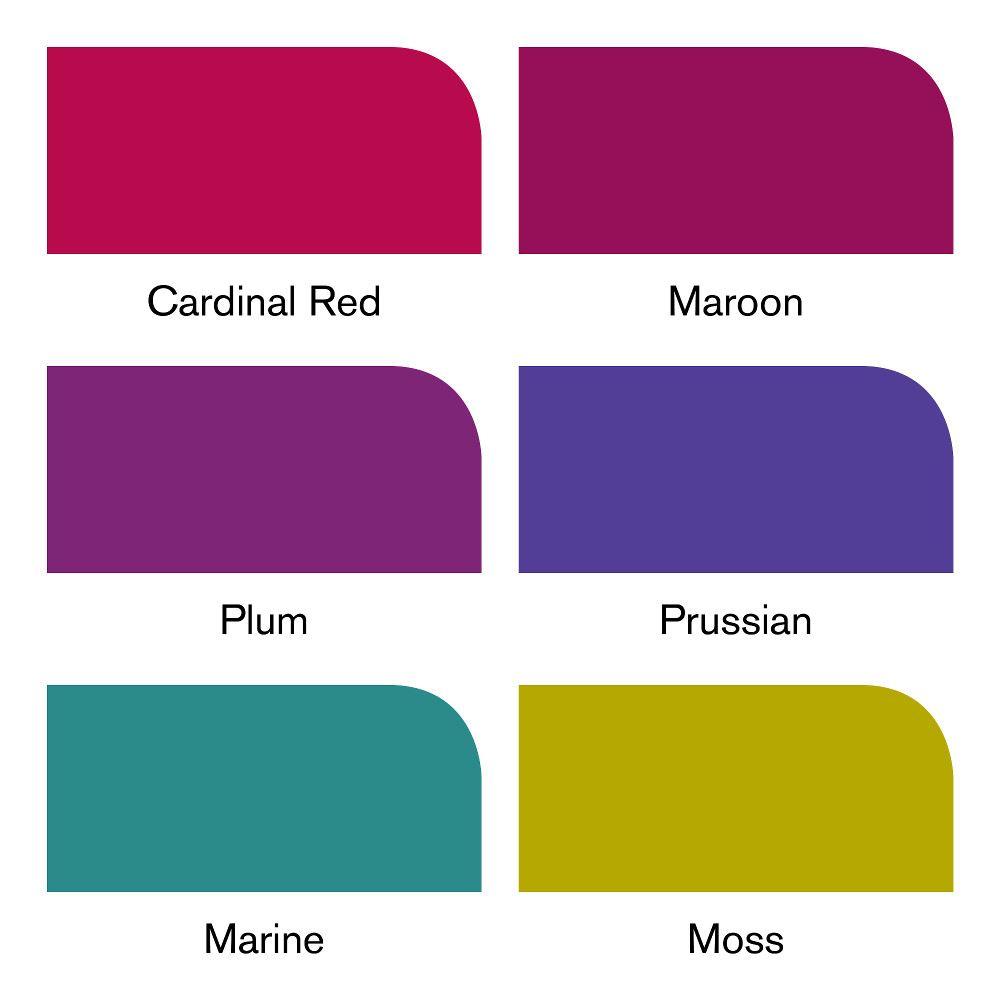 Winsor & Newton Rich Tones Promarker Set Colour Swatch