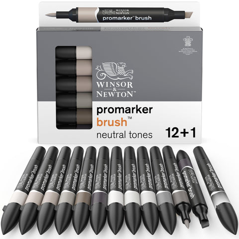 Winsor & Newton BrushMarker 12 Neutral Tones