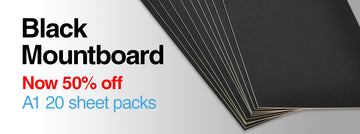 Black Mountboard A1 Sheets