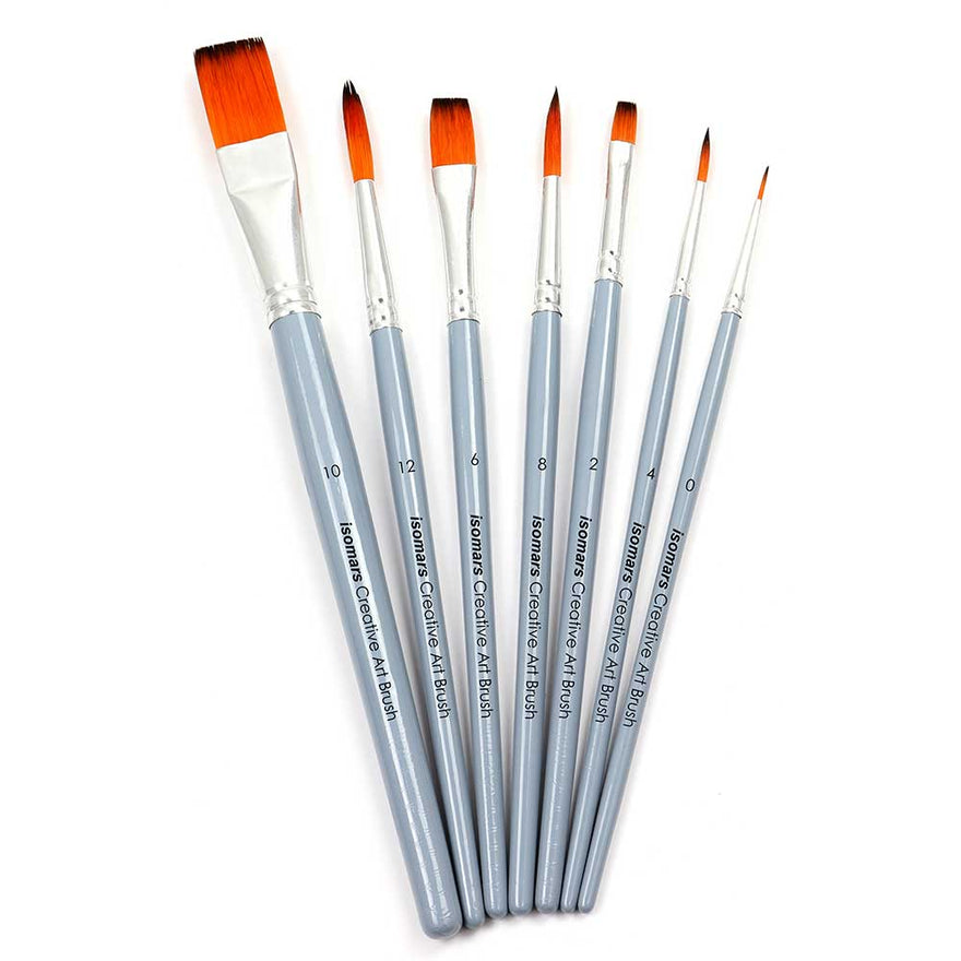 Isomars Mixed Paint Brush Set graphicsdirect.co.uk