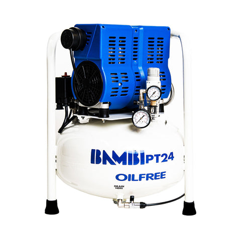 Bambi PT24 ultra low noise oil free compressor