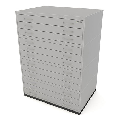 A1 12-Drawer Traditional Wooden Plan Chest