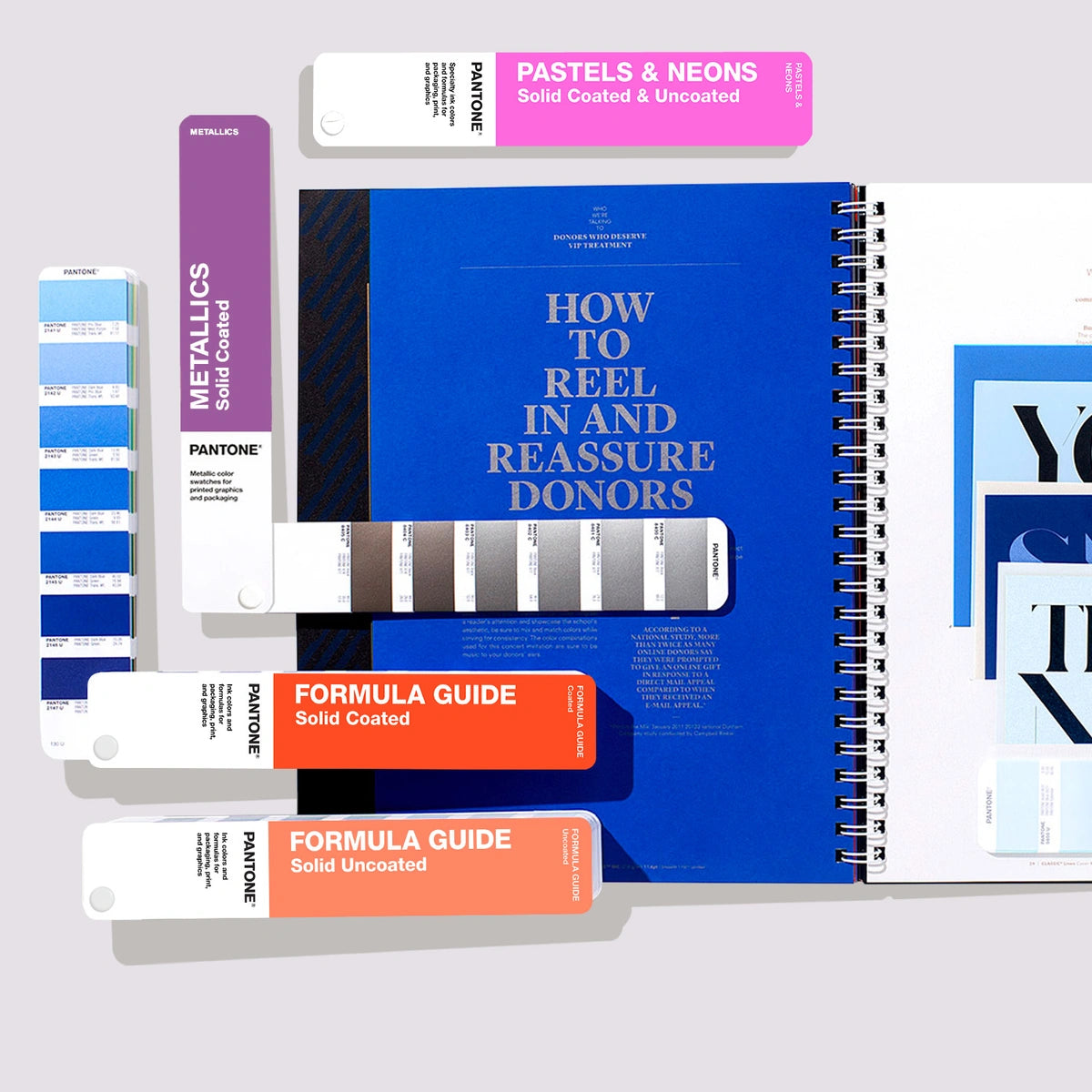 Pantone Solid Guide Set GP1605B | 4 Fan Decks | Coated, Uncoated