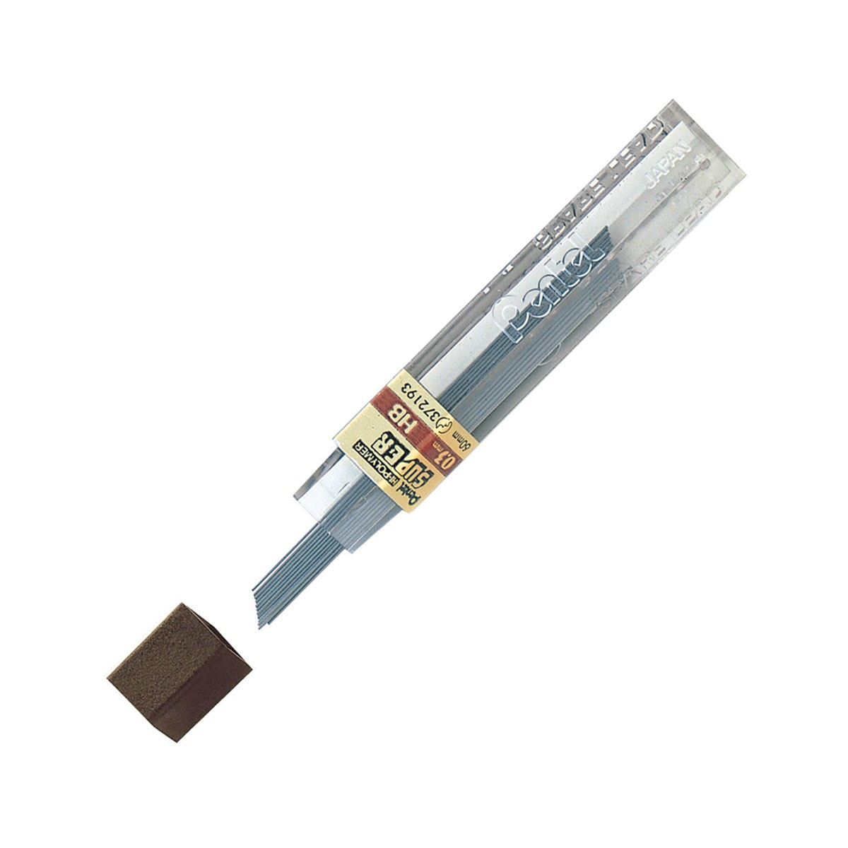 Pentel de México C505-3H Mina Super Hi-Polymer, 3H, 0.5 mm, color Gris