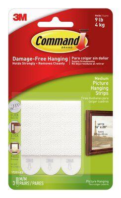 3M Command Medium Picture Hanging Strips 17201 –