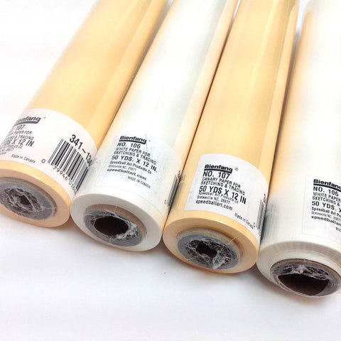Bienfang #107 Sketching & Tracing Paper Roll, Canary, 18 X 50 yds