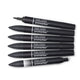 Winsor & Newton ProMarker Pen Set Black and Blenders
